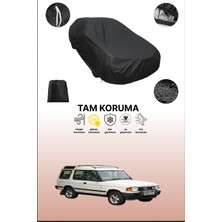 Dokaca Siyah Land Rover Discovery 3 Kapılı 1994 - 1999 Uyumlu Araba Brandası, Koruyucu Örtü, Oto Branda