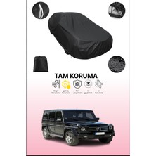 Dokaca Siyah Mercedes G 55 Amg (W463) 2008 - 2012 Uyumlu Araba Brandası, Koruyucu Örtü, Oto Branda