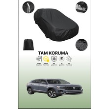 Dokaca Siyah Volkswagen Atlas Cross Sport Uyumlu Araba Brandası, Koruyucu Örtü, Oto Branda