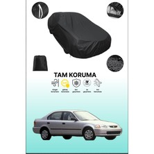 Dokaca Siyah Honda Civic Sedan 1995 - 2000 Uyumlu Araba Brandası, Koruyucu Örtü, Oto Branda