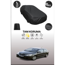 Dokaca Siyah Toyota Corolla 3 Kapılı 2004 - 2007 Uyumlu Araba Brandası, Koruyucu Örtü, Oto Branda