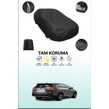 Dokaca Siyah Kia Sorento 3 Uyumlu Araba Brandası, Koruyucu Örtü, Oto Branda