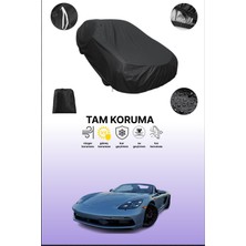 Dokaca Siyah Porsche 718 Boxster Gts 4.0 2019 - 2021 Uyumlu Araba Brandası, Koruyucu Örtü, Oto Branda