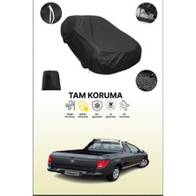 Dokaca Siyah Peugeot Hoggar 2010 - 2014 Uyumlu Araba Brandası, Koruyucu Örtü, Oto Branda