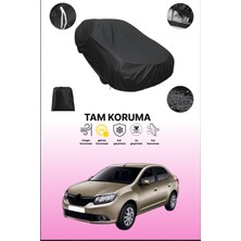 Dokaca Siyah Renault Symbol Sedan Uyumlu Araba Brandası, Koruyucu Örtü, Oto Branda