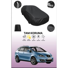 Dokaca Siyah Seat Altea Xl Uyumlu Araba Brandası, Koruyucu Örtü, Oto Branda