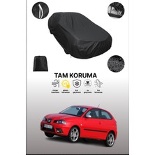Dokaca Siyah Seat Ibiza Cupra 2006 - 2009 Uyumlu Araba Brandası, Koruyucu Örtü, Oto Branda