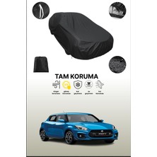 Dokaca Siyah Suzuki Swift 5 Kapılı 2017 Uyumlu Araba Brandası, Koruyucu Örtü, Oto Branda