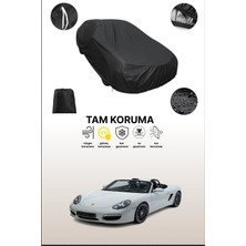 Dokaca Siyah Porsche Boxster S (987) 2008 - 2011 Uyumlu Araba Brandası, Koruyucu Örtü, Oto Branda
