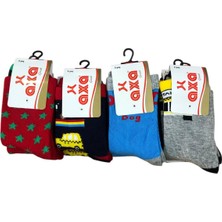 Royam 4 Lü Erkek Çocuk Pamuklu Soket Çorap Karışık Renkler