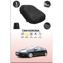 Dokaca Siyah Fiat Grande Punto 3 Kapılı 2005 - 2009 Uyumlu Araba Brandası, Koruyucu Örtü, Oto Branda