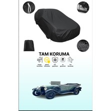 Dokaca Siyah Fiat 503 Torpedo 1926 - 1927 Uyumlu Araba Brandası, Koruyucu Örtü, Oto Branda