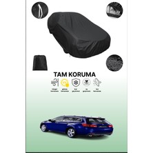 Dokaca Siyah Honda Accord Tourer 2008 - 2011 Uyumlu Araba Brandası, Koruyucu Örtü, Oto Branda