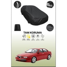 Dokaca Siyah Alfa Romeo 156 Gta Uyumlu Araba Brandası, Koruyucu Örtü, Oto Branda