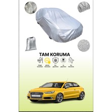 Dokaca Gri Audi S1 Sportback 2014 - 2018 Uyumulu Oto Branda, Araba Brandası, Koruyucu Örtü