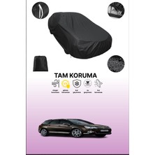 Dokaca Siyah Citroen C5 Tourer 2010 - 2021 Uyumlu Araba Brandası, Koruyucu Örtü, Oto Branda