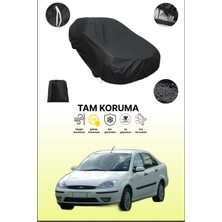 Dokaca Siyah Ford Focus 1 Sedan Uyumlu Araba Brandası, Koruyucu Örtü, Oto Branda