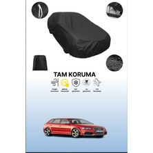 Dokaca Siyah Audi Rs3 Sportback 2010 - 2012 Uyumlu Araba Brandası, Koruyucu Örtü, Oto Branda