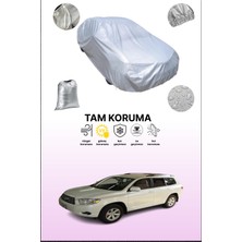 Dokaca Gri Toyota Highlander 2008 - 2013 Uyumulu Oto Branda, Araba Brandası, Koruyucu Örtü
