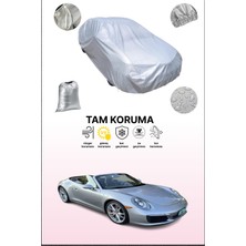 Dokaca Gri Porsche 911 Car.rera 4s Cabriolet 2018 - 2021 Uyumulu Oto Branda, Araba Brandası, Koruyucu Örtü