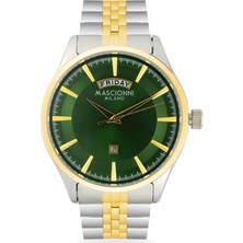 Mascionni Gold Gümüş Çelik Kordon Erkek Kol Saati LM.1.2390-05