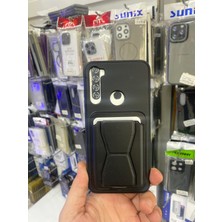 Elixem Xiaomi Note 8 Uyumlu Siyah Cicelix Standlı Kartlıklı Suni Deri Kılıf