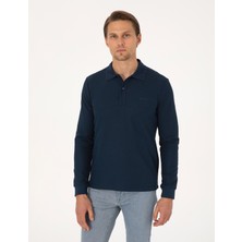 Pierre Cardin Erkek Lacivert Slim Fit Sweatshirt 50311678-VR033
