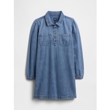 Gap Kız Çocuk Mavi V-Ls Denim Dre