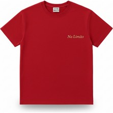 Tesbihname Kişiye Özel Nakışlı Yakası Biyeli Kısa Kollu Bisiklet Yaka Premium Bordo Oversize Tişört M