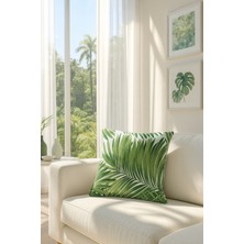 Premier Home Duck Yapraklı Kırlent Kılıfı Yeşil V1 38X38