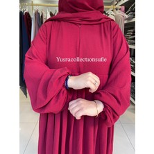 Yüsra Collection Tesettür Ayrobin Elbise ve Sufle Takım