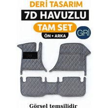 Trobus Renault Duster 4x2 2024 7d Havuzlu Deri Oto Paspas Seti - [gri]