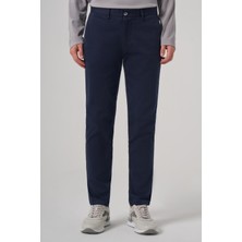 Morven  Erkek Lacivert Pamuk Trend Slim Fit Chino Pantolon
