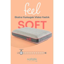 Softlife Feel Soft Visko Yastık - Ekstra Yumuşak Visco Ortopedik Yastık 60x40x12cm