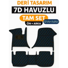 Trobus Honda Civic 2020 7d Havuzlu Deri Oto Paspas Seti - [siyah Mavi]