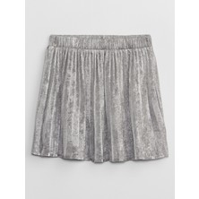 Gap Kız Çocuk Gri Shine Pileli Etek