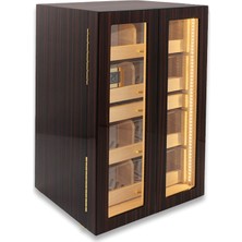 Lubinski Italy 4 Çekmeceli Işıklı Puro Kutusu Abanoz 200'S