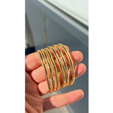 Kuyumcu Nurettin 4.50 gr (Gram) Dorikalı Aynalı Şarnel Bilezik Yatırımlık Işçiliksiz 22(916) Ayar Altın (6,2 Ölçü)