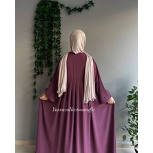 Yüsra Collection Tesettür Ayrobin Elbise ve Sufle Takım