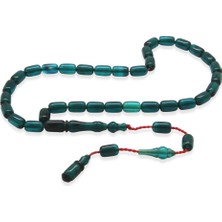 Tesbihname Sistemli Kapsül Kesim Mini Boy Su Mavi Ateş Kehribar Tesbih