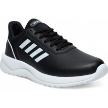 Best Of B100-26 Deri Anatomik Erkek Sneaker Siyah Beyaz