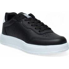 DARKSTEP Dark Step 158-26 Cilt Deri Anatomik Sneaker 36-40  Siyah-Beyaz