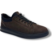 Hisaş 588-26 Hakiki Nubuk Deri Anatomik Lastik Bağcıklı Erkek Ayakkabı