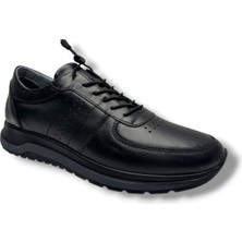 Hisaş 500-26 Hakiki Deri Anatomik Lastik Bağcıklı Erkek Ayakkabı