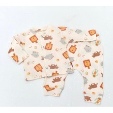 Lullaby Önden Çitçitli Waffle Pi̇jama Takim