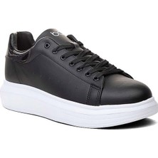 Best Of 150-26 Deri Anatomik Erkek Sneaker Siyah Beyaz
