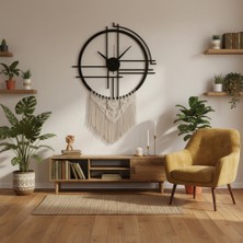 Maison Luviero 50X50 cm Siyah Çelik Duvar Saati