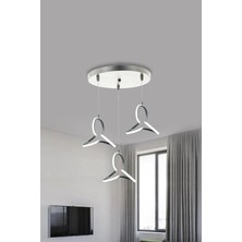 RS Collections Yonca 3\'lü Modern Sarkıt 1 Yıl Garantili LED Avize