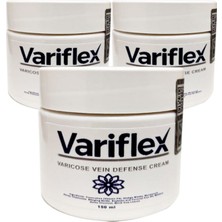 Variflex 150 ml Varicosel Cream Büyük Boy Bacaklara Krem 3 Adet