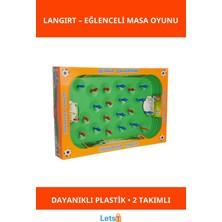Letsii Dayanıklı Langırt Masa Oyunu Çocuklar Için Taşınabilir Futbol Keyfi